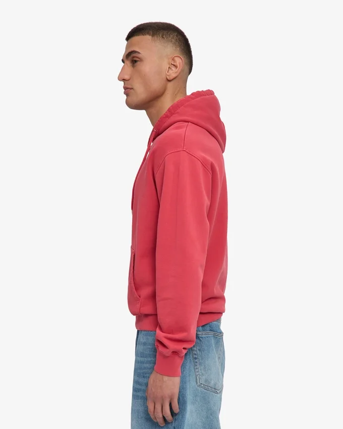 Sweat à capuche Classic Organic - Rouge délavé
