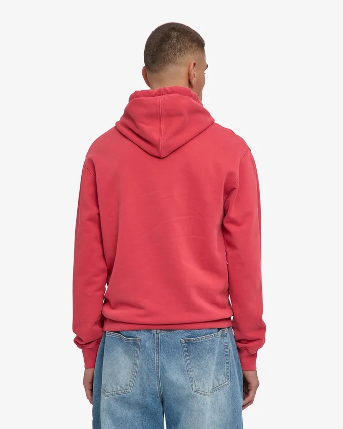 Sweat à capuche Classic Organic - Rouge délavé