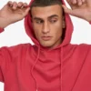 Sweat à capuche Classic Organic - Rouge délavé