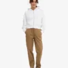 Sweat à capuche court zippé en coton bio - Blanc optique