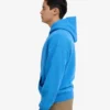 Sweat à capuche oversize bio avec fermeture éclair - Bleu Pacifique