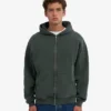 Sweat à capuche oversize bio avec fermeture éclair - Midnight Forest