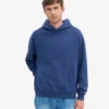Sweat à capuche oversize bio - Bleu marine