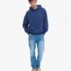 Sweat à capuche oversize bio - Bleu marine