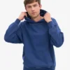 Sweat à capuche oversize bio - Bleu marine