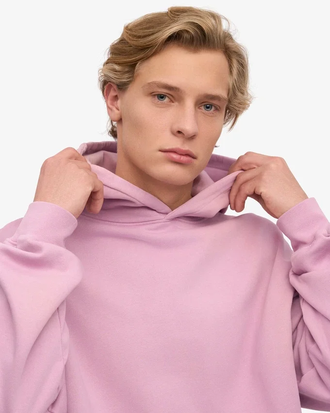 Sweat à capuche oversize bio - Fleur de cerisier