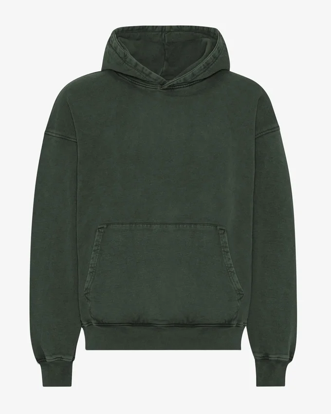 Sweat à capuche oversize bio - Forêt de minuit