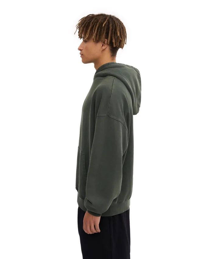 Sweat à capuche oversize bio - Forêt de minuit