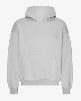 Sweat à capuche oversize bio - Gris délavé