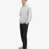 Sweat à capuche oversize bio - Gris délavé