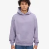Sweat à capuche oversize bio - Jade violet