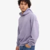Sweat à capuche oversize bio - Jade violet