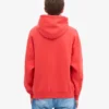 Sweat à capuche oversize bio - Rouge mandarine