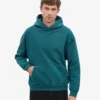 Sweat à capuche oversize bio - Vert océan