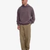 Sweat à capuche oversize bio - violet délavé