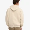 Sweat à capuche oversize en coton bio avec fermeture éclair - Blanc ivoire