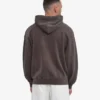Sweat à capuche oversize en coton bio avec fermeture éclair - Faded Mud