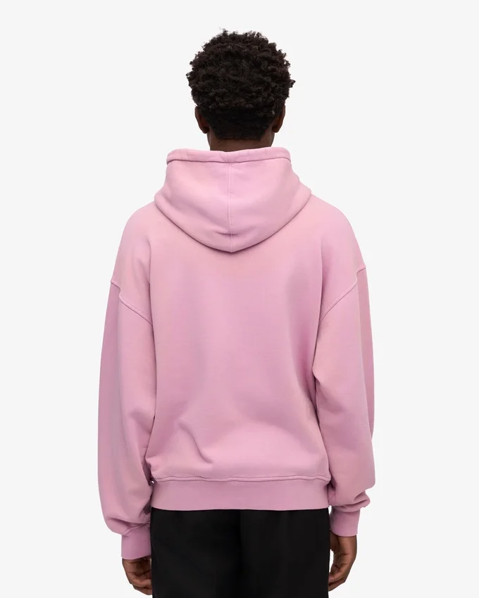 Sweat à capuche oversize en coton bio avec fermeture éclair - Fleur de cerisier
