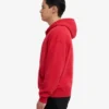 Sweat à capuche oversize en coton bio avec fermeture éclair - Rouge écarlate