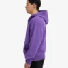 Sweat à capuche oversize en coton bio avec fermeture éclair - Violet ultra