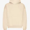 Sweat à capuche oversize en coton bio - Blanc ivoire