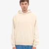 Sweat à capuche oversize en coton bio - Blanc ivoire