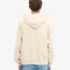 Sweat à capuche oversize en coton bio - Blanc ivoire