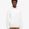 Sweat à capuche oversize en coton bio - Blanc optique