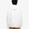 Sweat à capuche oversize en coton bio - Blanc optique