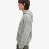 Sweat à capuche oversize en coton bio - Bleu acier