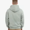 Sweat à capuche oversize en coton bio - Bleu acier
