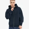 Sweat à capuche oversize en coton bio - Bleu marine