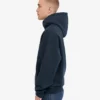 Sweat à capuche oversize en coton bio - Bleu marine