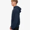 Sweat à capuche oversize en coton bio - Bleu marine