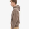 Sweat à capuche oversize en coton bio - Brun cèdre