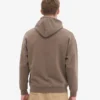 Sweat à capuche oversize en coton bio - Brun cèdre