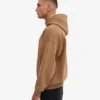 Sweat à capuche oversize en coton bio - Camel Sahara