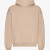 Sweat à capuche oversize en coton bio - Gris huître