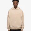 Sweat à capuche oversize en coton bio - Gris huître