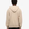 Sweat à capuche oversize en coton bio - Gris huître