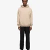 Sweat à capuche oversize en coton bio - Gris huître