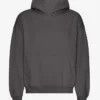 Sweat à capuche oversize en coton bio - Gris lave