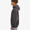Sweat à capuche oversize en coton bio - Gris lave