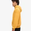 Sweat à capuche oversize en coton bio - Jaune brûlé
