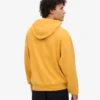 Sweat à capuche oversize en coton bio - Jaune brûlé