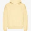Sweat à capuche oversize en coton bio - Jaune pâle