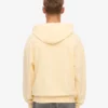 Sweat à capuche oversize en coton bio - Jaune pâle