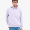Sweat à capuche oversize en coton bio - Lavande pâle