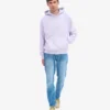 Sweat à capuche oversize en coton bio - Lavande pâle