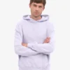 Sweat à capuche oversize en coton bio - Lavande pâle